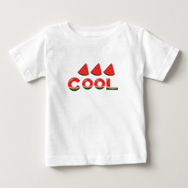 Summer Slides Watermelon Cute  Baby T-Shirt (Front)