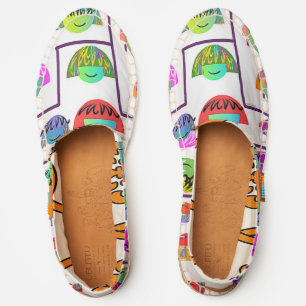 Summer Slip On Smiling Faces Espadrilles