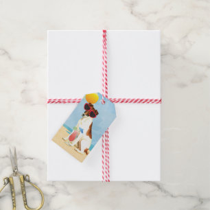 Summer Smooth Fox Terrier Gift Tags