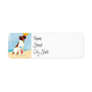 Summer Smooth Fox Terrier Label