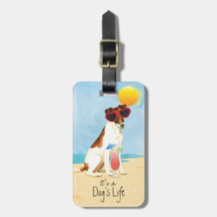 Summer Smooth Fox Terrier Luggage Tag