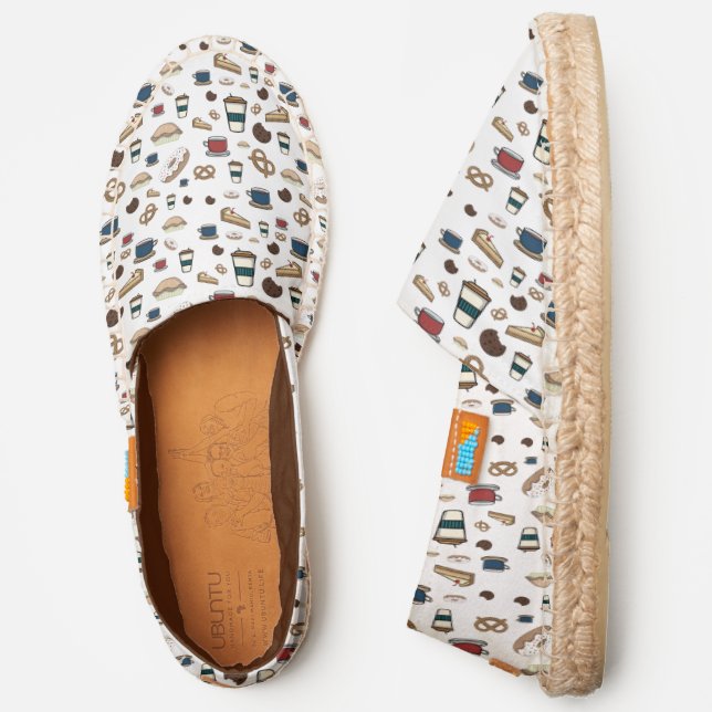 Summer Snacks And Coffee Espadrilles (Side)