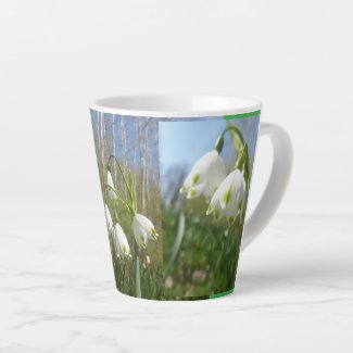 Summer Snowflakes & Blue Sky Latte Mug