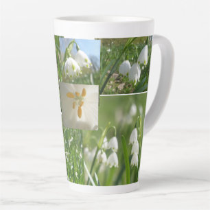 Summer Snowflakes Collage Latte Mug