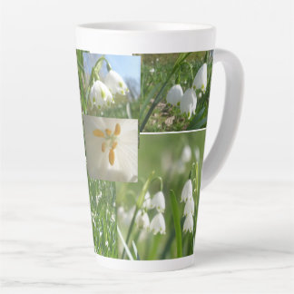 Summer Snowflakes Collage Latte Mug