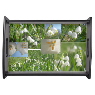 Summer Snowflakes Collage Serving Tray