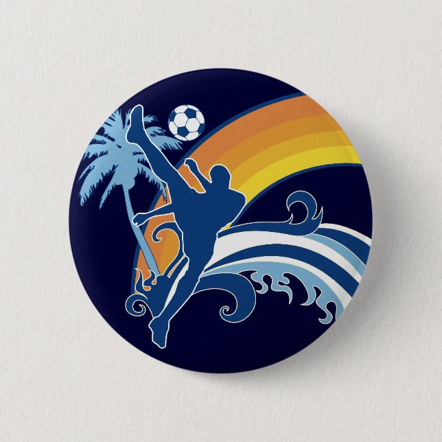 summer soccer. button (Front)