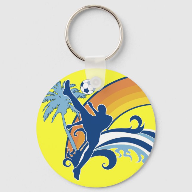 summer soccer. keychain (Front)