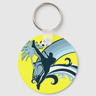 summer soccer. keychain
