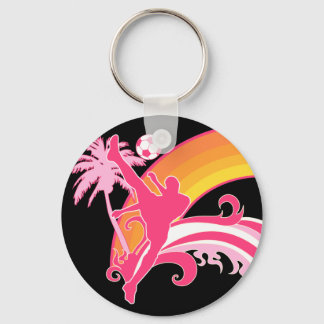 summer soccer. keychain