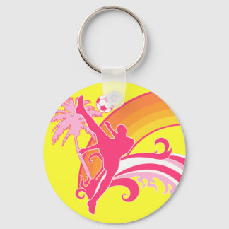 summer soccer. keychain