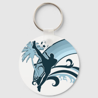 summer soccer. keychain