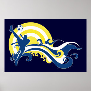 summer soccer poster