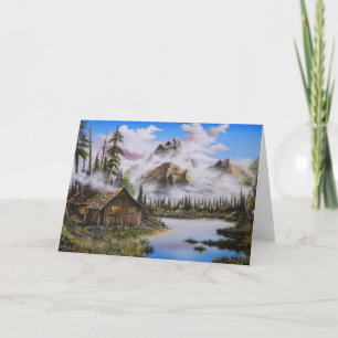 Summer Solitude Oil painting by David Paul Holiday Card