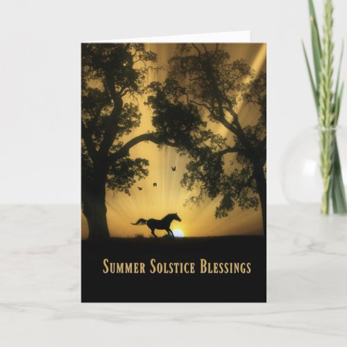 Summer Solstice Blessings Card