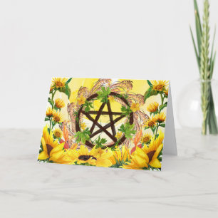 Summer Solstice Bright Sunflower & Elecampane Card