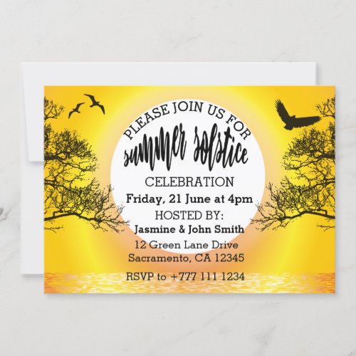 Summer Solstice Celebration Invitation