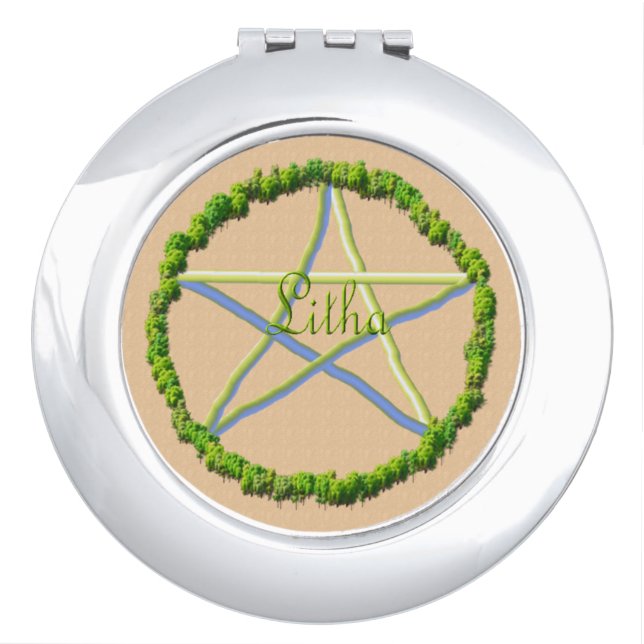 Summer Solstice Compact Mirror (Front)