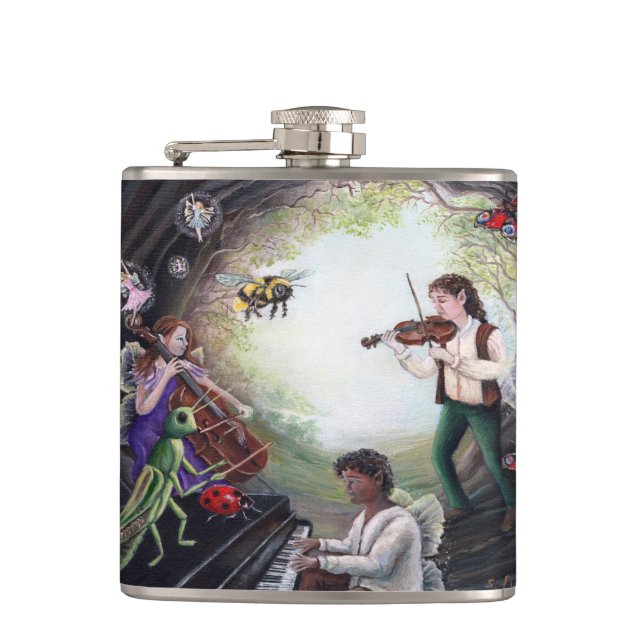 Summer Solstice Fairy Concert Flask (Front)