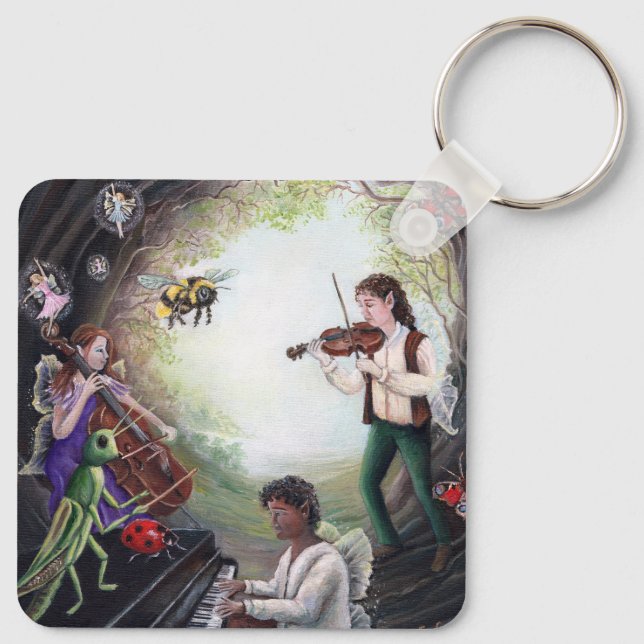 Summer Solstice Fairy Concert Keychain (Back)