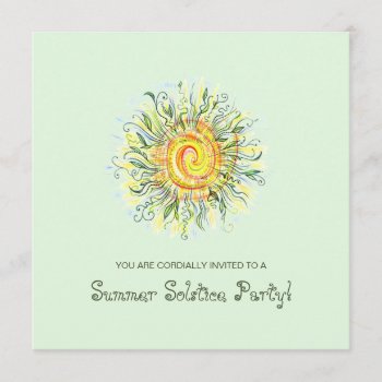 Summer Solstice Festival / Party Invites by AV_Designs at Zazzle