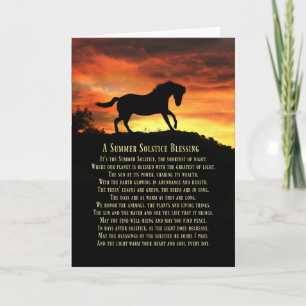 Summer Solstice Litha Pagan Holiday Card