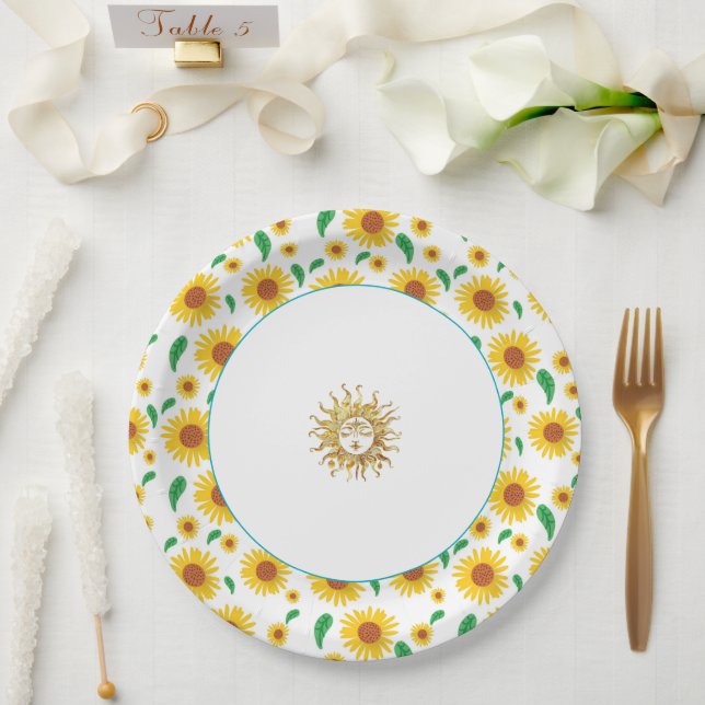 Summer Solstice Paper Plate (Wedding)