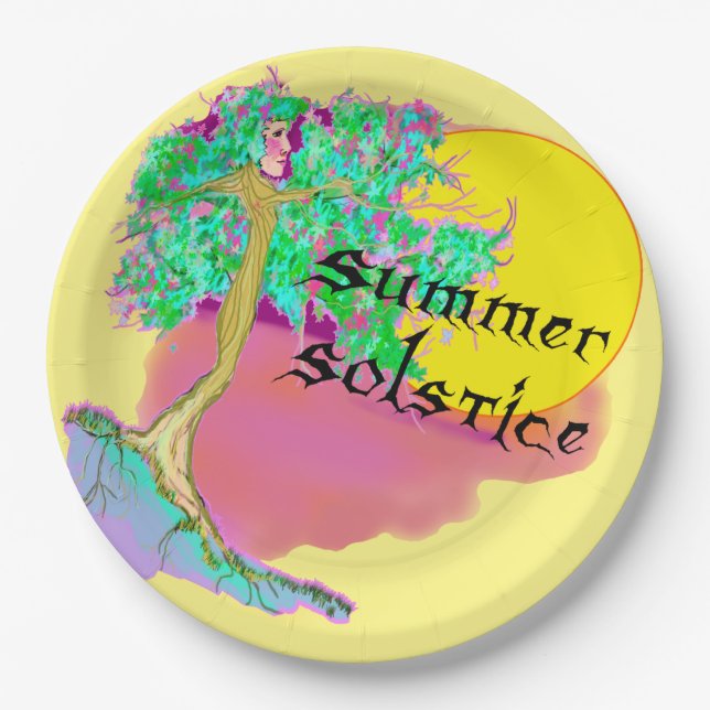 Summer Solstice Paper Plates (Front)