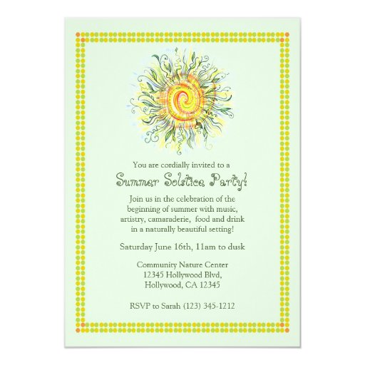 Summer Solstice Invitations 1