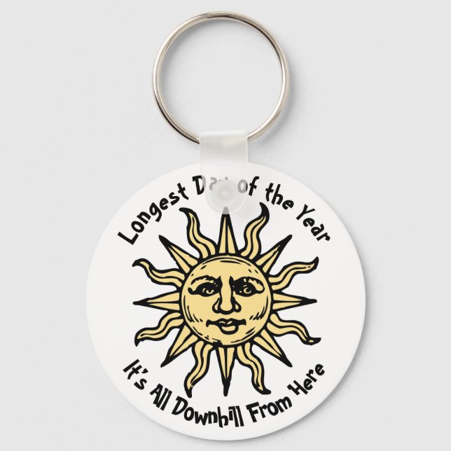 Summer Solstice Poem Keychain (Front)