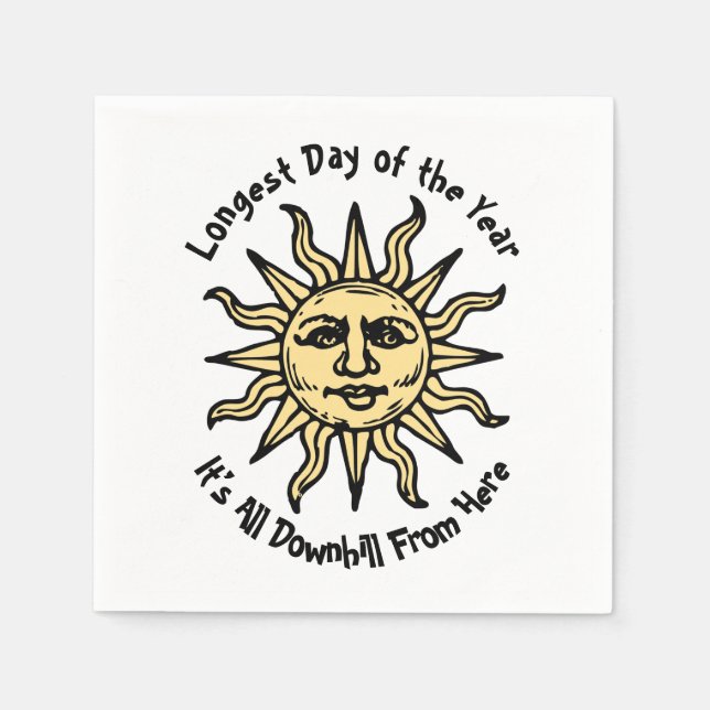 Summer Solstice Poem Napkins (Front)