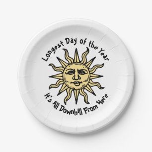 Summer Solstice Poem Paper Plates