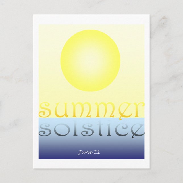 Summer Solstice Postcard (Front)