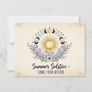  Summer Solstice  Postcard