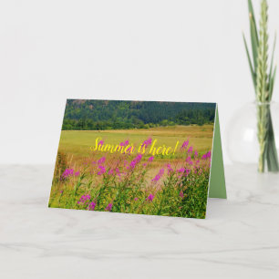 Summer Solstice, Summer is Here Pretty Nature Card