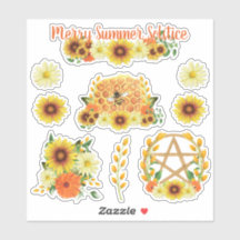 Summer Solstice Sunflower Honey Bee Pagan Kids