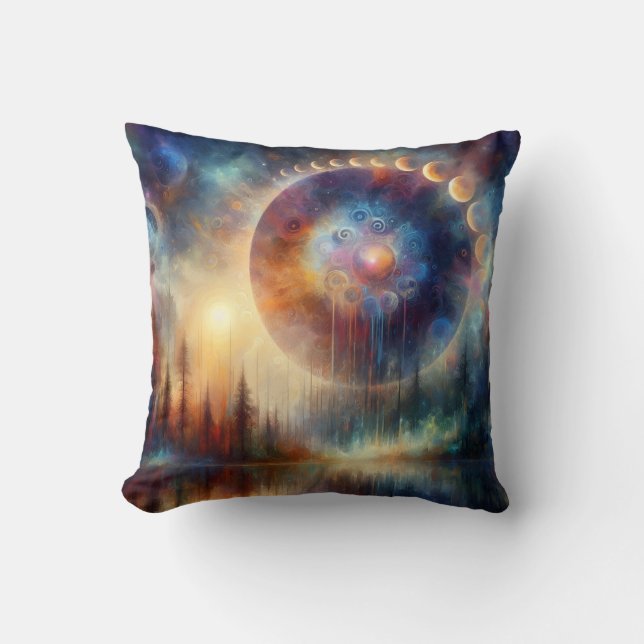 Summer Solstice Throw Pillow (Front)