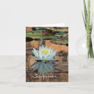Summer Solstice Water Lily Card