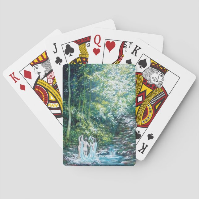 SUMMER SONGS IN THE FOREST OF VALLOMBROSA POKER CARDS (Back)