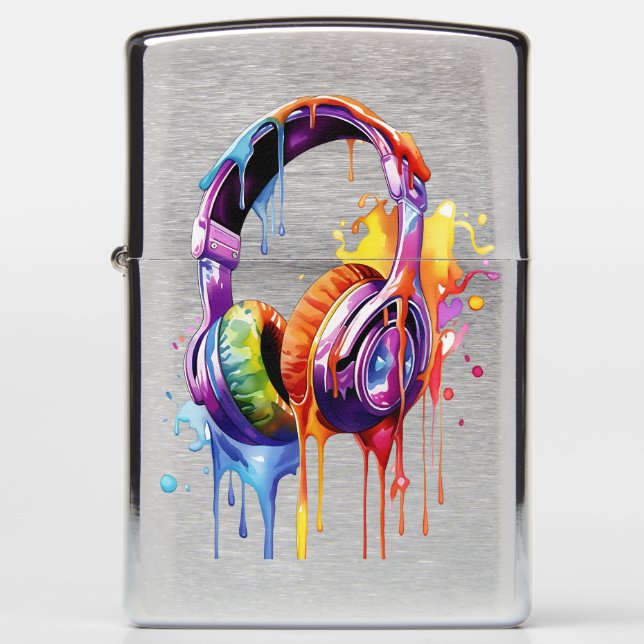 Summer Soundwaves Zippo Lighter (Front)