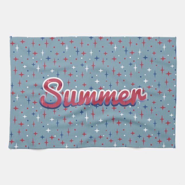 Summer Sparkles Kitchen Towel (Horizontal)