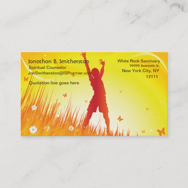Summer Spirit Business Card (Front)
