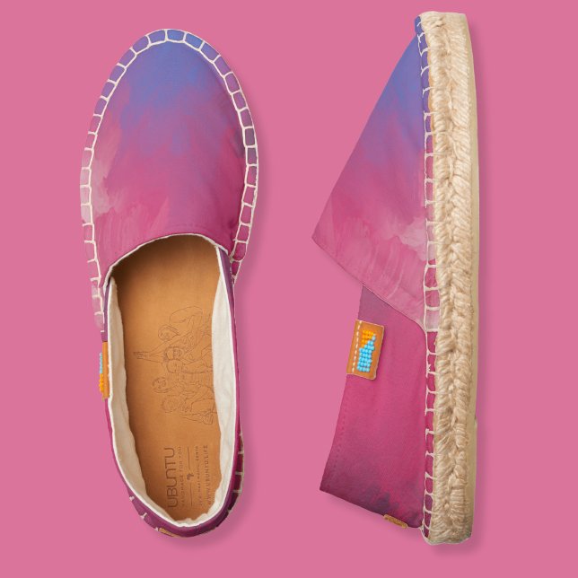 Summer Splash Abstract Painting Zazzle Afridilles Espadrilles (Creator Uploaded)