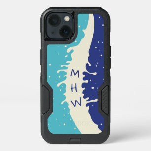 Summer Splash custom monogram phone cases