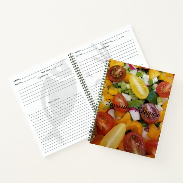Summer Splash! Favorite Recipes Notebook (Inside)