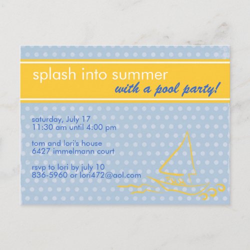 Summer Splash Invitation