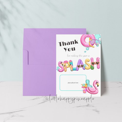 Summer Splash Teacher Thank You Gift Card Holder