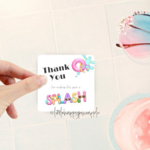 Summer Splash Teacher Thank You Sticker