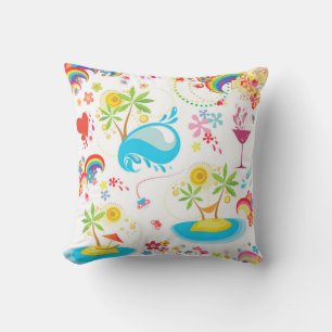 Summer Splash Throw Pillow