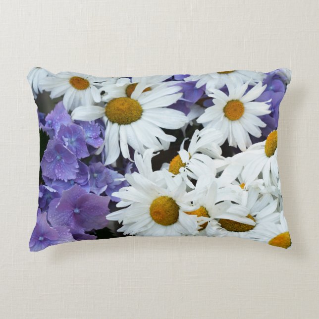 Summer Spring Flower Accent Pillow (Front)